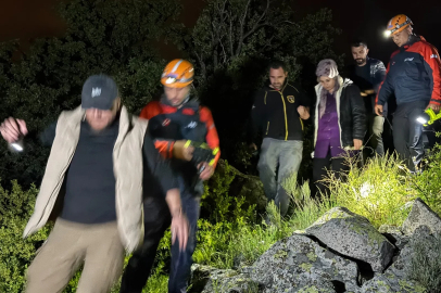 Nevşehir’de kayalık arazide mahsur kalan kadın kurtarıldı