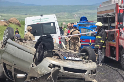 Elazığ’da takla atan otomobilin sürücüsü öldü, 3 yaralı