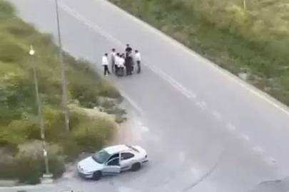 Ankara'da 1 kişinin yaralandığı silahlı kavga kamerada 