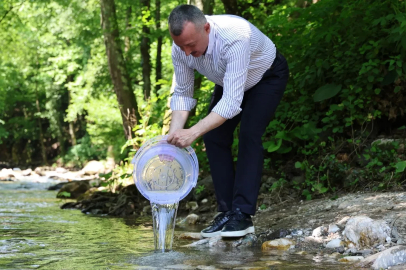 50 bin kırmızı benekli alabalık dereye bırakıldı