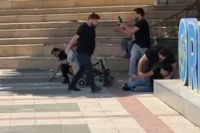 Sivil polisler bıçaklı kavgaya havaya ateş açarak müdahale etti