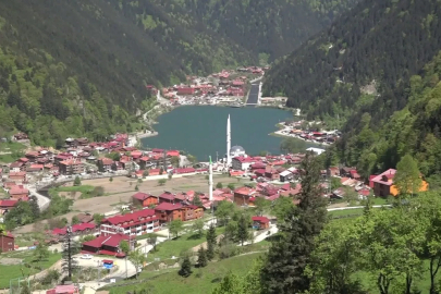 Uzungöl'de yaz manzarası; güneşi gören akın etti/Ek fotoğraflar 