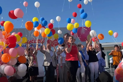 SMA hastası Metehan için gökyüzüne balonlar bırakıldı 
