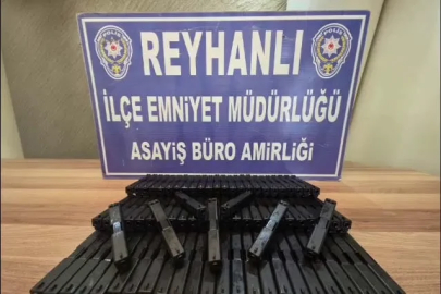 Hatay’da 80 adet tabanca namlusu ve sürgüsü ele geçirildi
