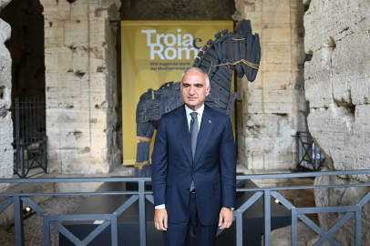 Bakan Ersoy, Roma'da gerçekleştirilen 'Troya Sergisi'ne ilişkin değerlendirmelerde bulundu 