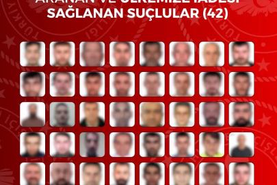 42’si kırmızı bültenle aranan 90 suçlunun iadesi sağlandı