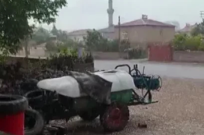 Niğde'de dolu yağışı etkili oldu