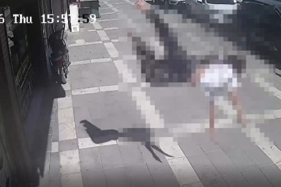 12 yaşındaki çocuk, güvercinlerle ilgilenirken 2'nci kattan düştü; o anlar kamerada