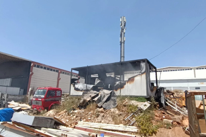 Gaziantep’te metal işletme atölyesinde yangın